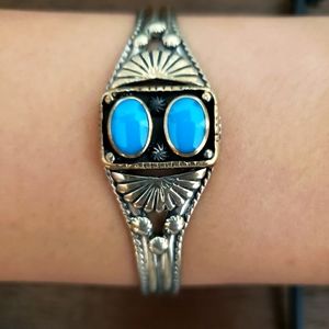 Vintage Sterling Silver Cuff Bracelet